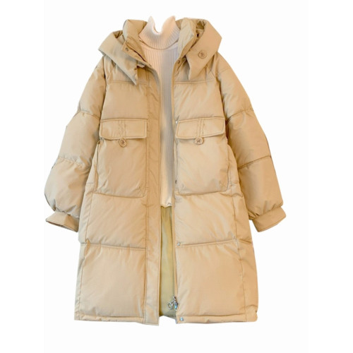 大碼女裝春季2026新款棉服外套中長款設計感時尚百搭寬鬆羽絨服潮