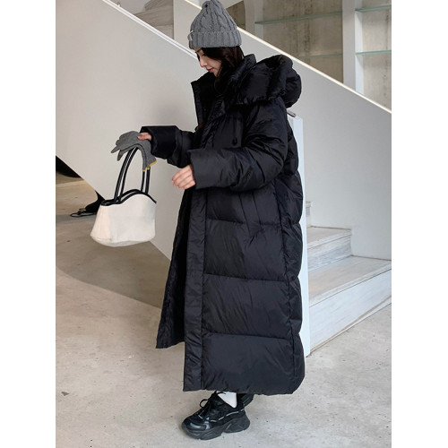 2025新款羽絨棉服女冬季長款過膝加厚韓系棉襖連帽超好看小衆棉衣