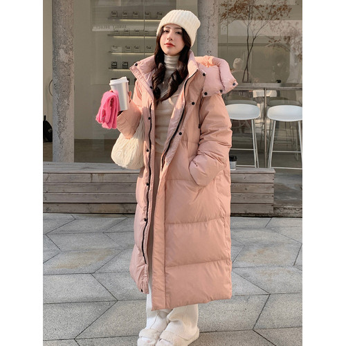 2025新款羽絨棉服女冬季長款過膝加厚韓系棉襖連帽超好看小衆棉衣