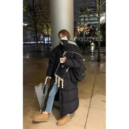 大被子羽絨棉服女2025年新款冬季超長款過膝棉襖棉衣加厚冬裝外套 大被子羽絨棉服女2025年新款冬季超長款過膝棉襖棉衣加厚冬裝外套