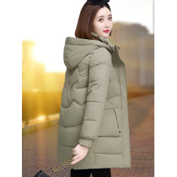 羽絨棉衣棉服女中長款2025冬季新款爆款冬裝大碼加厚保暖棉襖外套