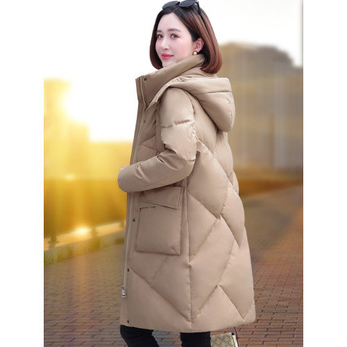 羽絨棉衣棉服女中長款2025冬季新款爆款冬裝大碼加厚保暖棉襖外套 羽絨棉衣棉服女中長款2025冬季新款爆款冬裝大碼加厚保暖棉襖外套