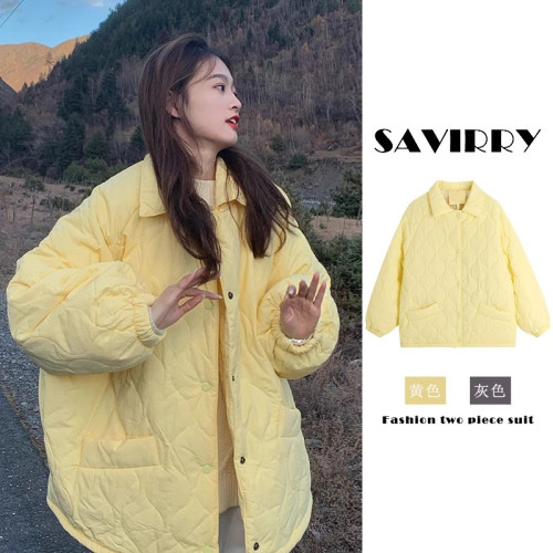 反季短款羽絨棉服女冬2025菱格加厚設計麵包服韓版寬松棉衣襖外套 反季短款羽絨棉服女冬2025菱格加厚設計麵包服韓版寬松棉衣襖外套