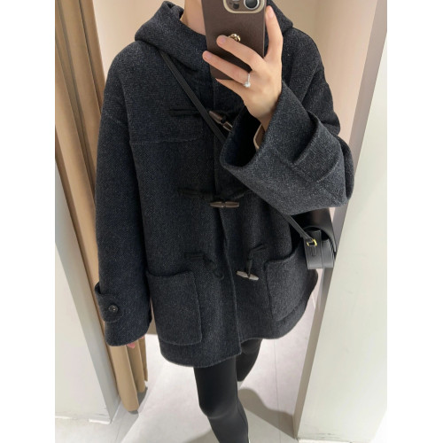 反季特價灰色短款呢子大衣女2025新款秋冬季毛呢外套高級感小個子 反季特價灰色短款呢子大衣女2025新款秋冬季毛呢外套高級感小個子