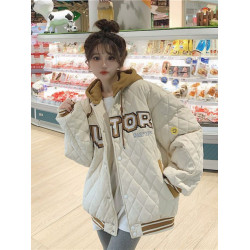 羽絨棉服少女生冬裝2025年新款初中高中學生棉襖短款棒球棉衣外套