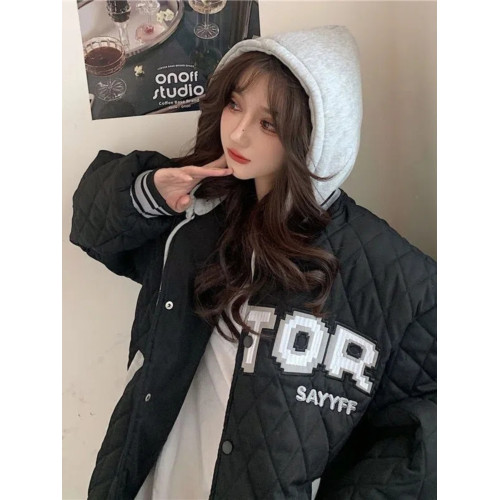 羽絨棉服少女生冬裝2025年新款初中高中學生棉襖短款棒球棉衣外套 羽絨棉服少女生冬裝2025年新款初中高中學生棉襖短款棒球棉衣外套