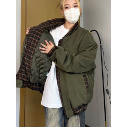 2025年新款棉服女冬季韓系棉襖美式棒球服棉衣秋冬小個子夾棉外套