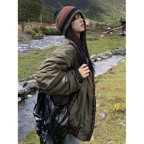 2025年新款棉服女冬季韓系棉襖美式棒球服棉衣秋冬小個子夾棉外套