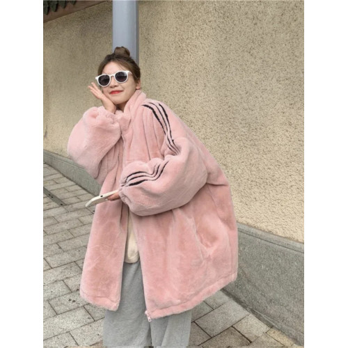 胖mm300斤大碼加絨羊羔毛立領棉服女秋冬寬松慵懶風百搭保暖外套 胖mm300斤大碼加絨羊羔毛立領棉服女秋冬寬松慵懶風百搭保暖外套