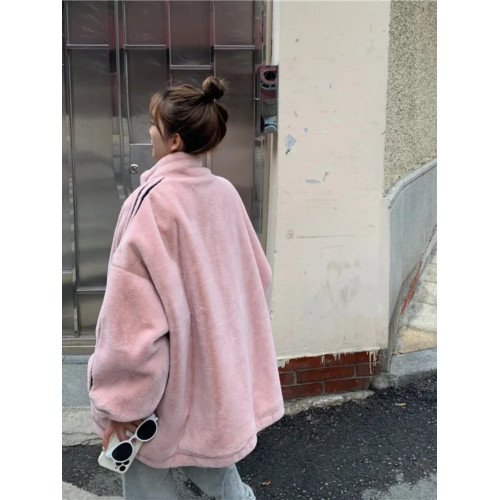胖mm300斤大碼加絨羊羔毛立領棉服女秋冬寬松慵懶風百搭保暖外套 胖mm300斤大碼加絨羊羔毛立領棉服女秋冬寬松慵懶風百搭保暖外套