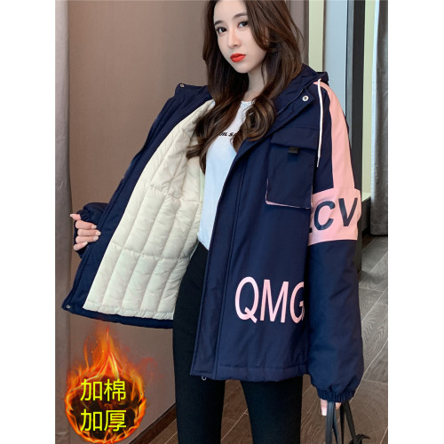 派克服女夾棉外套2025新款加棉加厚工裝棉衣羽絨棉襖學生冬季棉服 派克服女夾棉外套2025新款加棉加厚工裝棉衣羽絨棉襖學生冬季棉服