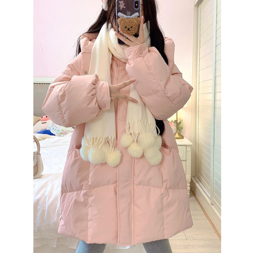 大碼連帽羽絨棉服女秋冬2025新款加厚保暖麵包服小個子中短款外套 大碼連帽羽絨棉服女秋冬2025新款加厚保暖麵包服小個子中短款外套