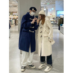 牛角釦毛呢外套女小個子2025新款秋冬韓系學院高級感羊毛呢子大衣