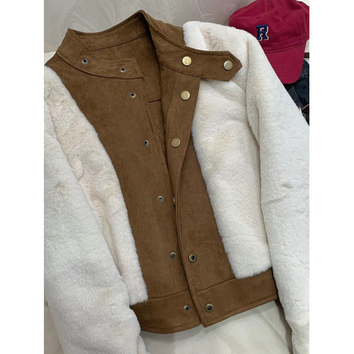 短款加絨加厚外套女秋冬新款2025爆款韓版休閒流行小個子夾克上衣 短款加絨加厚外套女秋冬新款2025爆款韓版休閒流行小個子夾克上衣