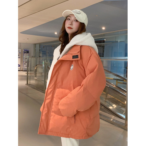 oversize羊羔絨短款羽絨棉衣棉服女2025年新款潮秋冬季外套厚棉襖 oversize羊羔絨短款羽絨棉衣棉服女2025年新款潮秋冬季外套厚棉襖