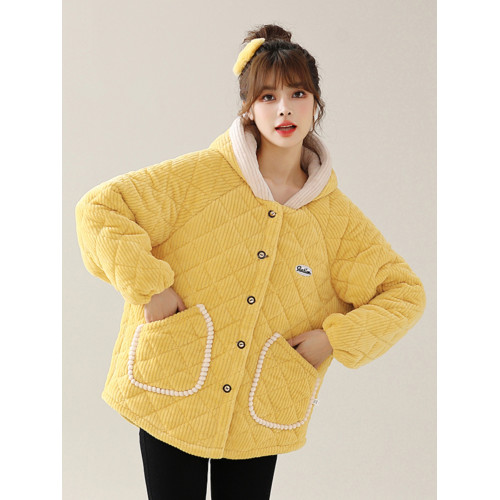 冬季加絨加厚罩衣女裝防寒外套棉罩衣加絨棉衣家居服小個子棉衣女 冬季加絨加厚罩衣女裝防寒外套棉罩衣加絨棉衣家居服小個子棉衣女