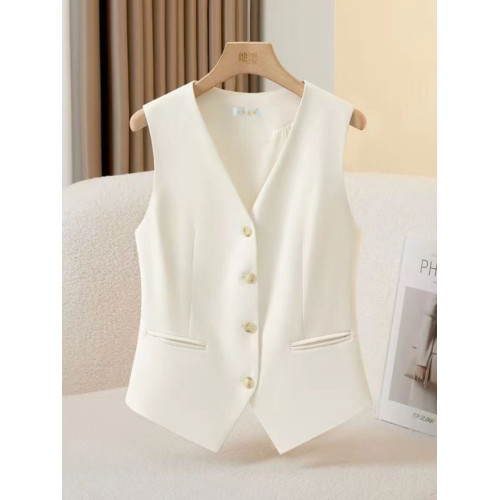 西裝馬甲背心女夏季外搭百搭新款2024年春秋無袖坎肩馬夾修身顯瘦 西裝馬甲背心女夏季外搭百搭新款2024年春秋無袖坎肩馬夾修身顯瘦