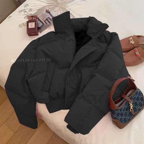 立領束腰加厚棉衣棉襖女2025冬季時尚顯瘦保暖百搭棉襖麵包服外套 立領束腰加厚棉衣棉襖女2025冬季時尚顯瘦保暖百搭棉襖麵包服外套