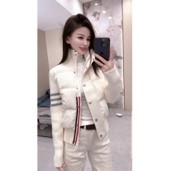 小香風針織羽絨棉服短款外套2025年冬季新款秋冬棉衣棉襖加厚女裝