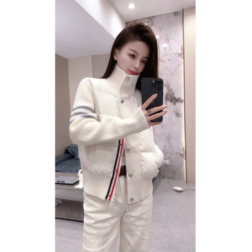 小香風針織羽絨棉服短款外套2025年冬季新款秋冬棉衣棉襖加厚女裝 小香風針織羽絨棉服短款外套2025年冬季新款秋冬棉衣棉襖加厚女裝