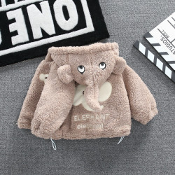 小男孩棉服冬季幼兒羊羔絨外套冬裝嬰兒衣服一嵗寶寶棉衣冬款加厚