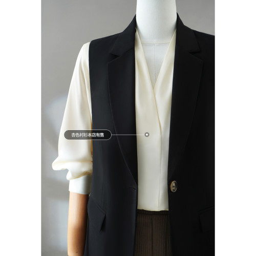 查琳PohoIki 時尚流行西裝馬甲女春秋外搭潮顯瘦英倫風設計感小衆 查琳PohoIki 時尚流行西裝馬甲女春秋外搭潮顯瘦英倫風設計感小衆