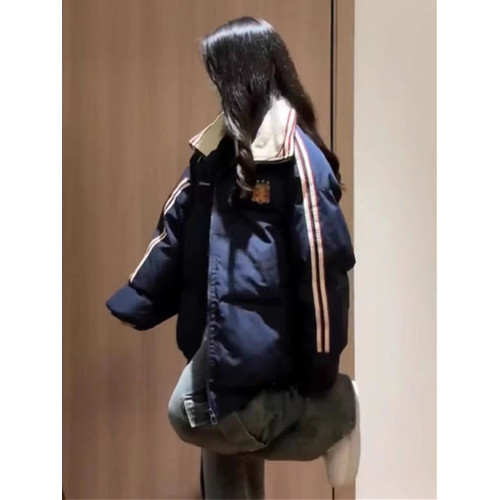 潮牌美式oversize翻領棉服女2025新款冬季加厚夾棉外套超好看棉襖 潮牌美式oversize翻領棉服女2025新款冬季加厚夾棉外套超好看棉襖