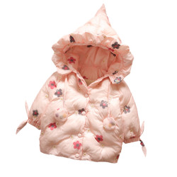 秋冬女寶寶棉衣嬰兒冬裝嬰幼兒棉服短外套洋氣加厚棉襖網紅炸街潮