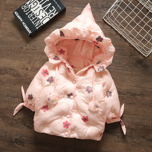秋冬女寶寶棉衣嬰兒冬裝嬰幼兒棉服短外套洋氣加厚棉襖網紅炸街潮