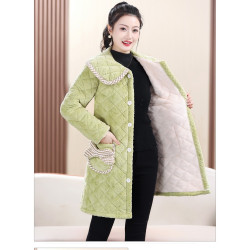 新款棉衣加絨加厚款保暖棉罩衣時尚棉服學生成人女可愛家居服外套