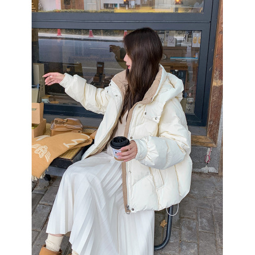 羽絨棉服女2025年新款冬裝小個子麵包服冬季加厚韓系棉衣連帽棉襖 羽絨棉服女2025年新款冬裝小個子麵包服冬季加厚韓系棉衣連帽棉襖