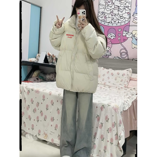 黑色羽絨棉服女大童冬季2025新款初中高中學生加厚麵包服外套棉襖 黑色羽絨棉服女大童冬季2025新款初中高中學生加厚麵包服外套棉襖