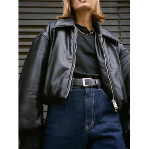 歐美復古麵包棉休閒風皮外套寬松大翻領夾棉機車飛行小衆顯瘦夾克 歐美復古麵包棉休閒風皮外套寬松大翻領夾棉機車飛行小衆顯瘦夾克