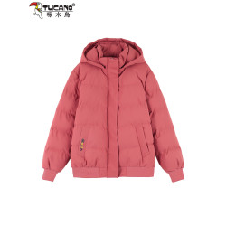 啄木鳥羽絨棉服女士小棉襖2025冬季新款時尚寬松加厚保暖棉衣外套