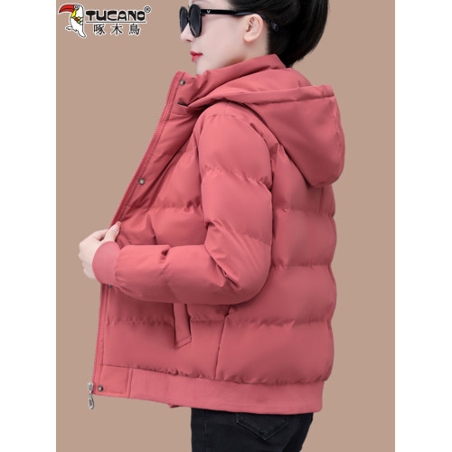 啄木鳥羽絨棉服女士小棉襖2025冬季新款時尚寬松加厚保暖棉衣外套 啄木鳥羽絨棉服女士小棉襖2025冬季新款時尚寬松加厚保暖棉衣外套