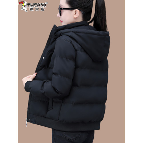 啄木鳥羽絨棉服女士小棉襖2025冬季新款時尚寬松加厚保暖棉衣外套 啄木鳥羽絨棉服女士小棉襖2025冬季新款時尚寬松加厚保暖棉衣外套