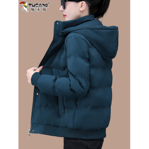 啄木鳥羽絨棉服女士小棉襖2025冬季新款時尚寬松加厚保暖棉衣外套 啄木鳥羽絨棉服女士小棉襖2025冬季新款時尚寬松加厚保暖棉衣外套