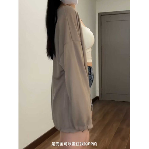 大碼微胖mm防曬針織開衫薄款女吊帶連衣裙外搭罩衫夏寬松披肩外套 大碼微胖mm防曬針織開衫薄款女吊帶連衣裙外搭罩衫夏寬松披肩外套