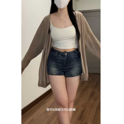 大碼微胖mm防曬針織開衫薄款女吊帶連衣裙外搭罩衫夏寬松披肩外套 大碼微胖mm防曬針織開衫薄款女吊帶連衣裙外搭罩衫夏寬松披肩外套