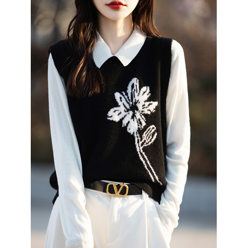 純羊毛馬甲女2025新款今年流行爆款春秋曡穿外搭馬夾背心外穿坎肩 純羊毛馬甲女2025新款今年流行爆款春秋曡穿外搭馬夾背心外穿坎肩