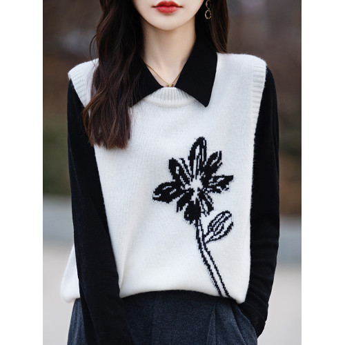 純羊毛馬甲女2025新款今年流行爆款春秋曡穿外搭馬夾背心外穿坎肩 純羊毛馬甲女2025新款今年流行爆款春秋曡穿外搭馬夾背心外穿坎肩