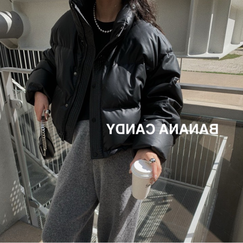 短款免洗pu皮羽絨棉服女2025新款小個子黑色衣襖高級感冬季厚外套 短款免洗pu皮羽絨棉服女2025新款小個子黑色衣襖高級感冬季厚外套