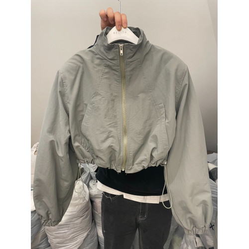 小衆設計感立領防曬衣女夏季薄款抽繩拉鍊開衫長袖短款運動外套潮 小衆設計感立領防曬衣女夏季薄款抽繩拉鍊開衫長袖短款運動外套潮