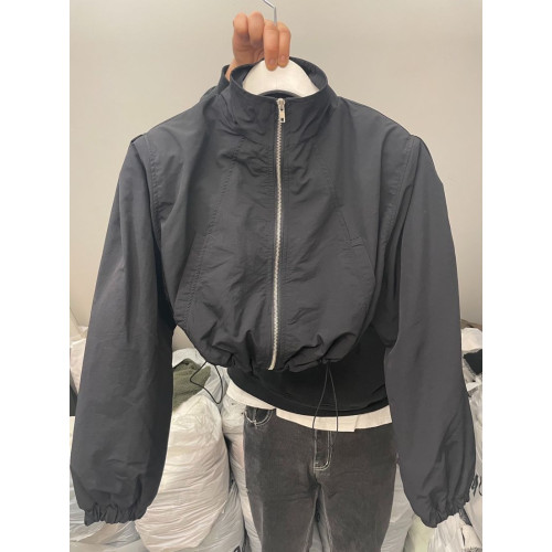 小衆設計感立領防曬衣女夏季薄款抽繩拉鍊開衫長袖短款運動外套潮 小衆設計感立領防曬衣女夏季薄款抽繩拉鍊開衫長袖短款運動外套潮