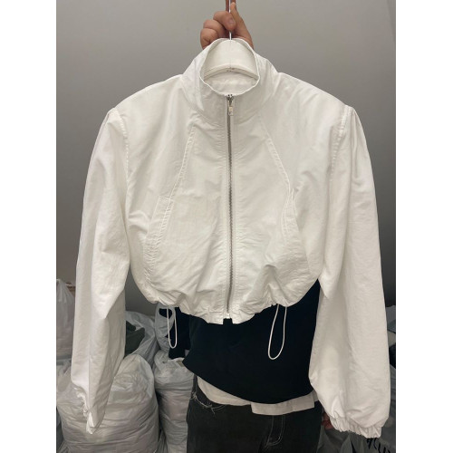 小衆設計感立領防曬衣女夏季薄款抽繩拉鍊開衫長袖短款運動外套潮 小衆設計感立領防曬衣女夏季薄款抽繩拉鍊開衫長袖短款運動外套潮