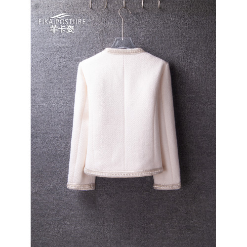 爆款釘珠小香風外套女短款2024春秋款高級感氣質名媛小個子上衣潮