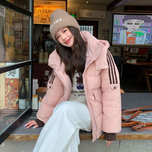 2024年新款韓版時尚羽絨棉服學生短款棉襖連帽寬松棉服冬季外套 2024年新款韓版時尚羽絨棉服學生短款棉襖連帽寬松棉服冬季外套