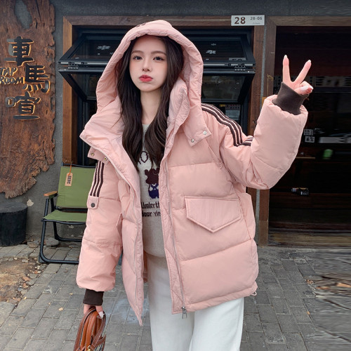 2024年新款韓版時尚羽絨棉服學生短款棉襖連帽寬松棉服冬季外套 2024年新款韓版時尚羽絨棉服學生短款棉襖連帽寬松棉服冬季外套