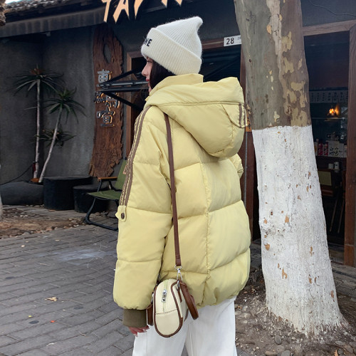 2024年新款韓版時尚羽絨棉服學生短款棉襖連帽寬松棉服冬季外套 2024年新款韓版時尚羽絨棉服學生短款棉襖連帽寬松棉服冬季外套