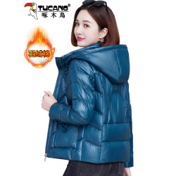 啄木鳥短款棉服女冬季2025年新款洋氣媽媽棉衣加厚女士小棉襖外套